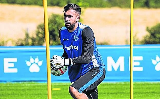 Pacheco, durante un entrenamiento.
