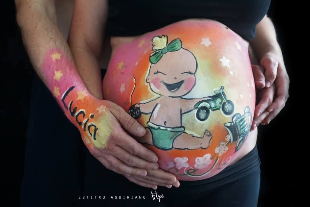 Belly Painting en Bilbao y fotografía de embarazo - Atrapando