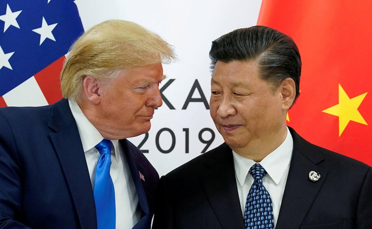 El presidente de EE UU, Donald Trump, y su homólogo chino, Xi Jinping.