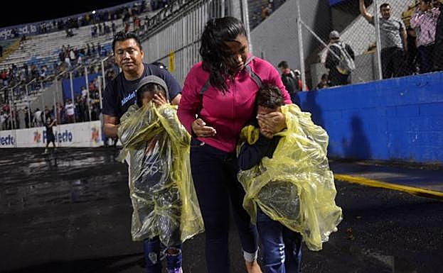 Imagen principal - Imágenes tomadas dentro y fuera del campo. 