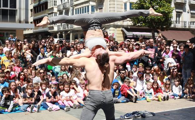 Imagen del espectáculo 'Begiradak' en Vitoria. 