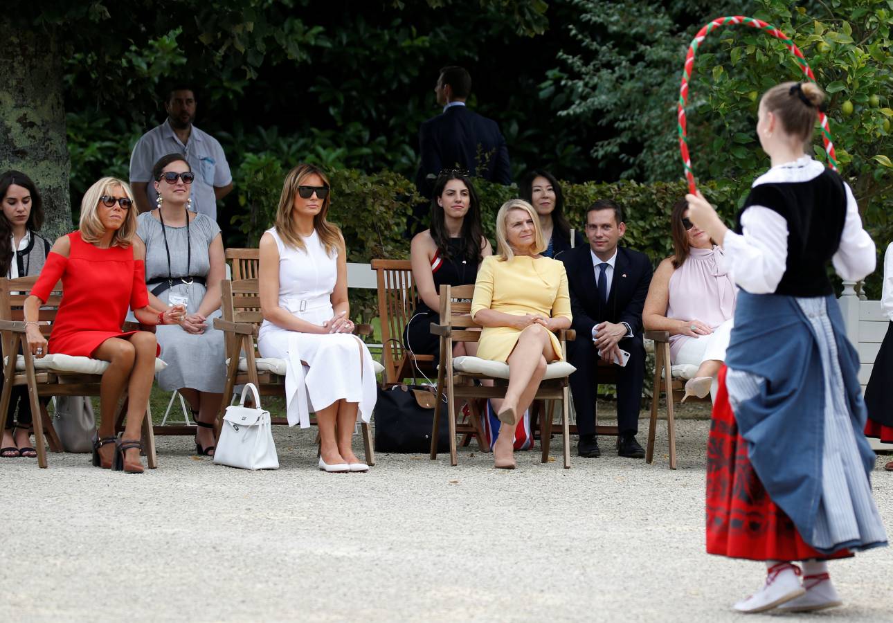 Fotos: Las primeras damas, a ritmo de aurresku y pelota en Biarritz