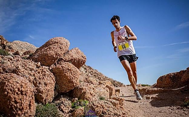 Kilian Jornet en plena carrera. 