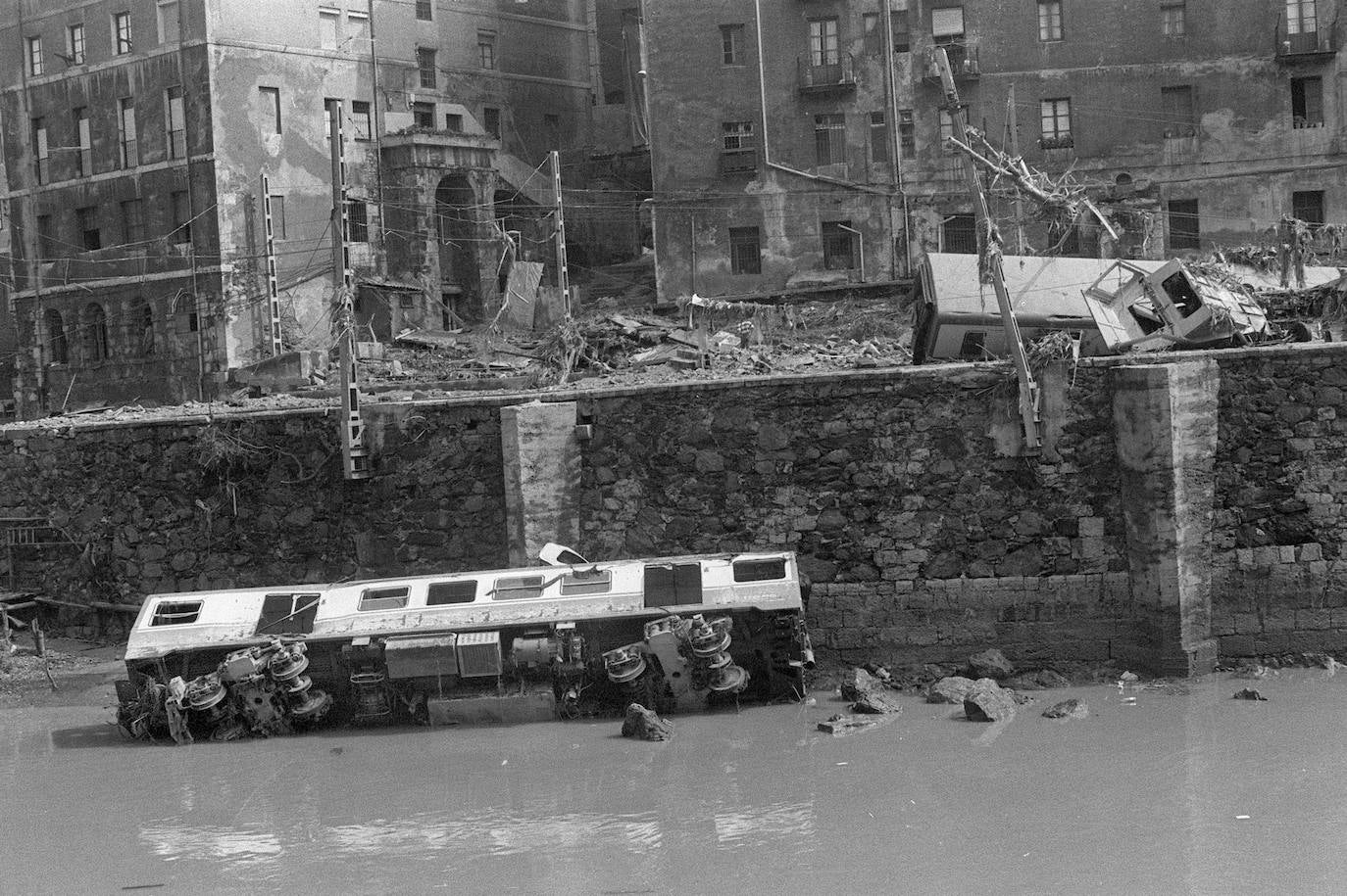 Las inundaciones de 1983 afectaron gravemente a la estación