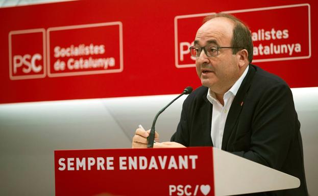 El primer secretario de los socialistas catalanes, Miquel Iceta,.