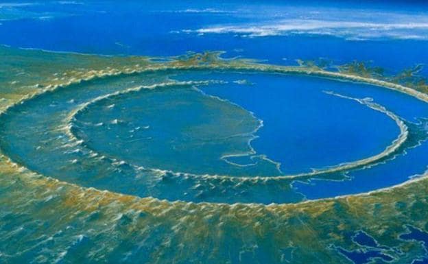 'Zona cero'. El cráter Chicxulub, donde se produjo el impacto del asteroide, se encuentra en la península de Yucatán, en México. :