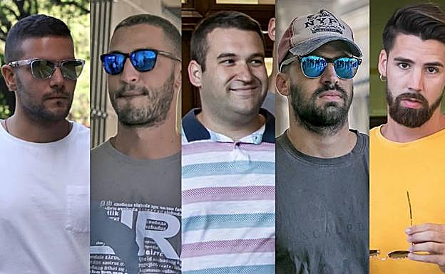 Los cinco miembros de 'La Manada'.