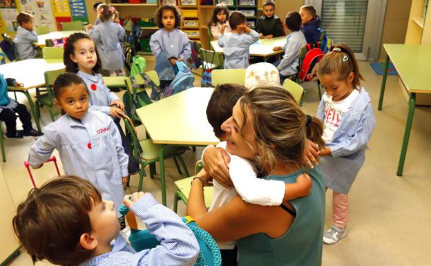 Primer dia de clase, después de las vacaciones de verano.