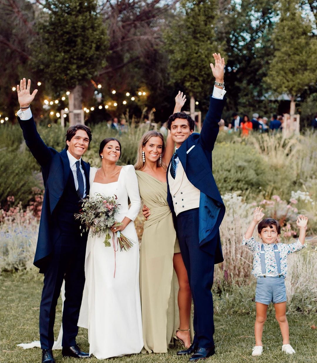 Otros invitados a la boda de María García de Jaime y Tomás Páramo: María Pombo y Pablo Castellano