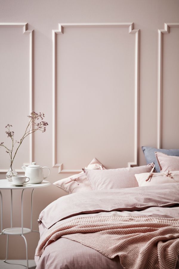 En cuanto a la ropa de cama, me quedo con la serie de colores empolvados BERGPALM, ¡no puede encajar mejor con nuestros estilismos! Siempre estamos en búsqueda de ropa que transmita paz y serenidad... y este es un claro ejemplo.