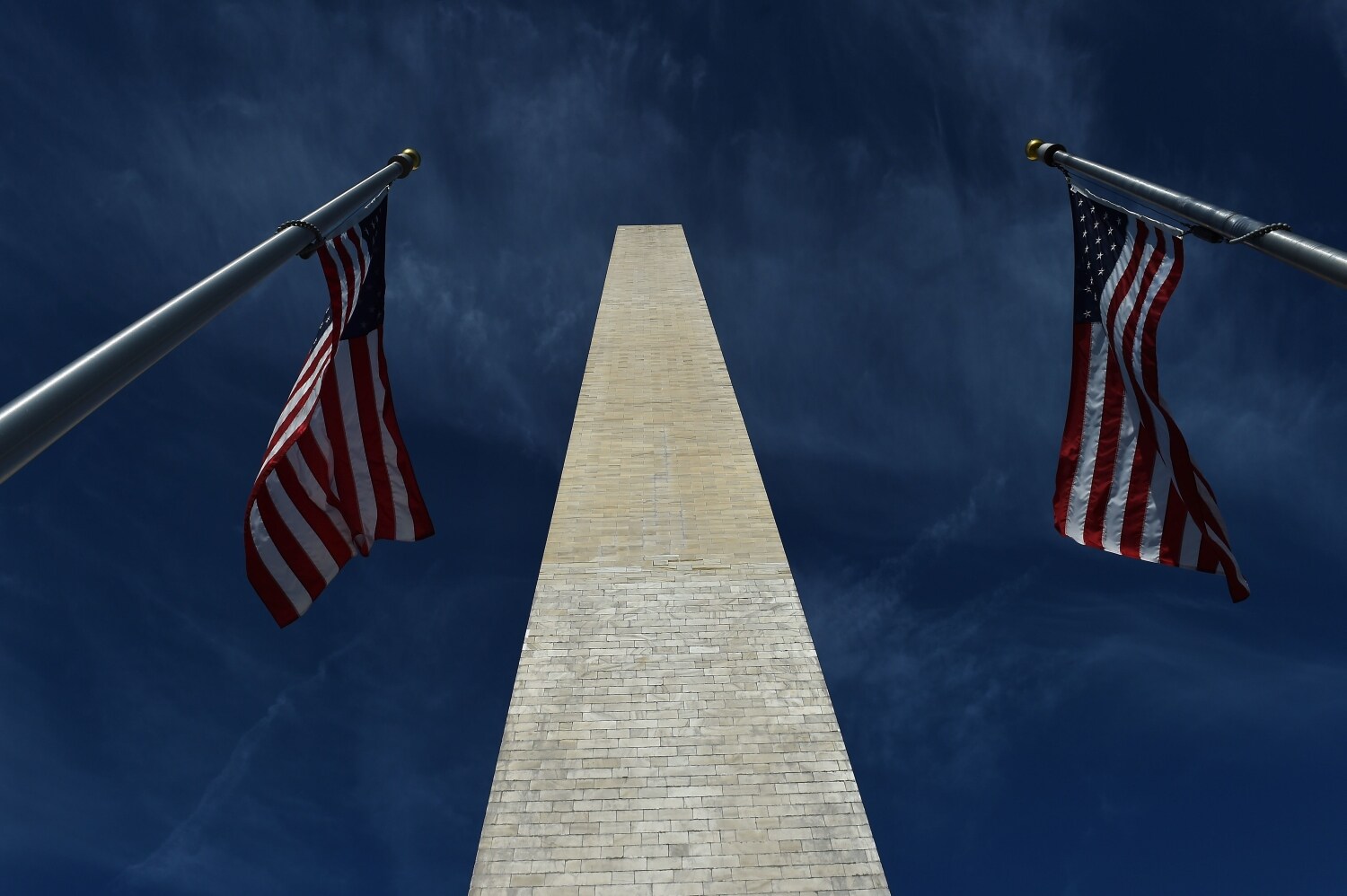 El Monumento a Washington se ve antes de su reapertura en el National Mall en Washington, DC. 