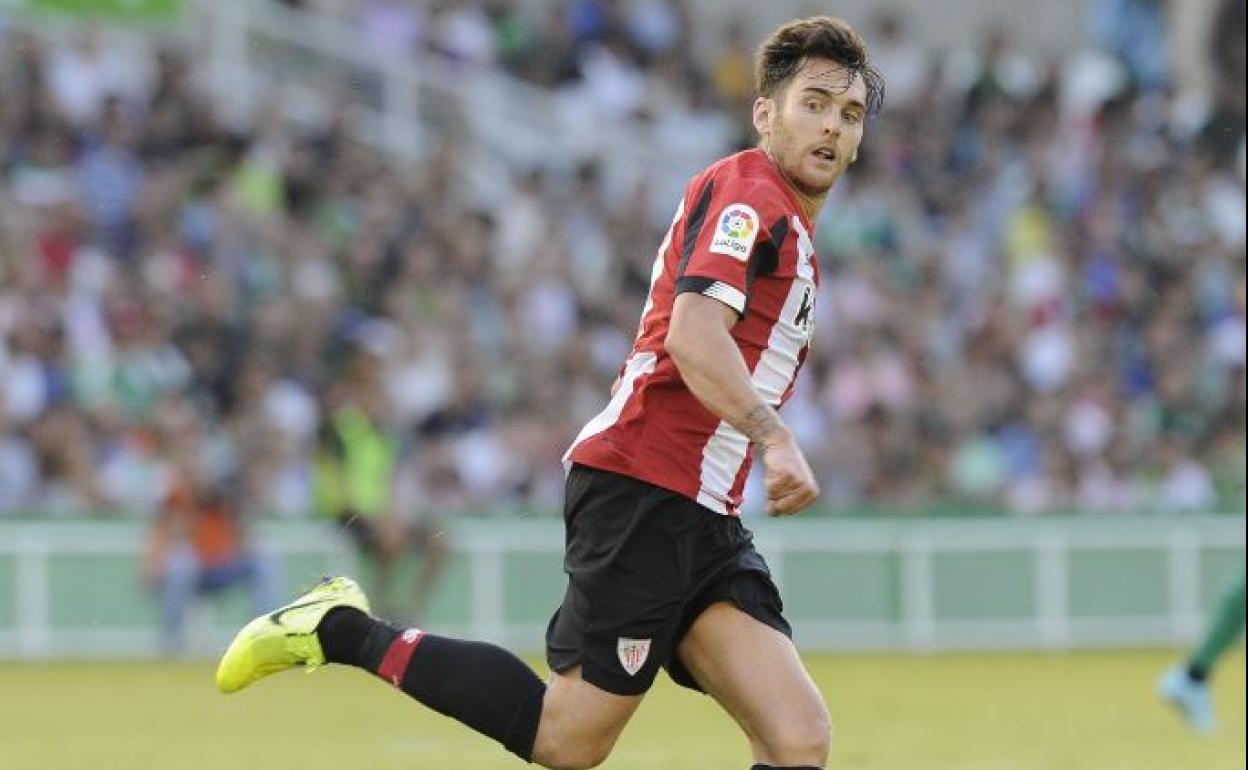 Ibai Gómez, durante un partido.