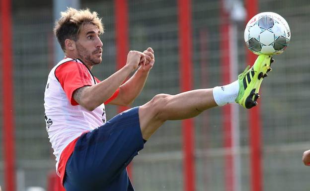 avi Martínez en un reciente entrenamiento en la Säbener Straße.