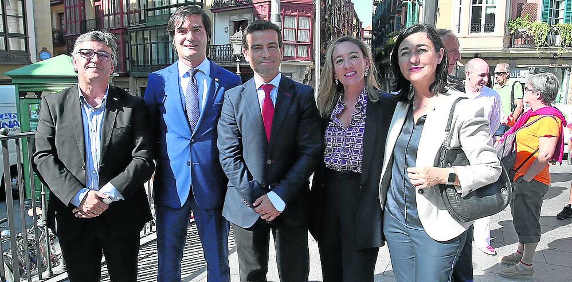 Jon Bilbao, Gabriel Rodrigo, Carlos García, Itxaso Erroteta y Yolanda Díez. 