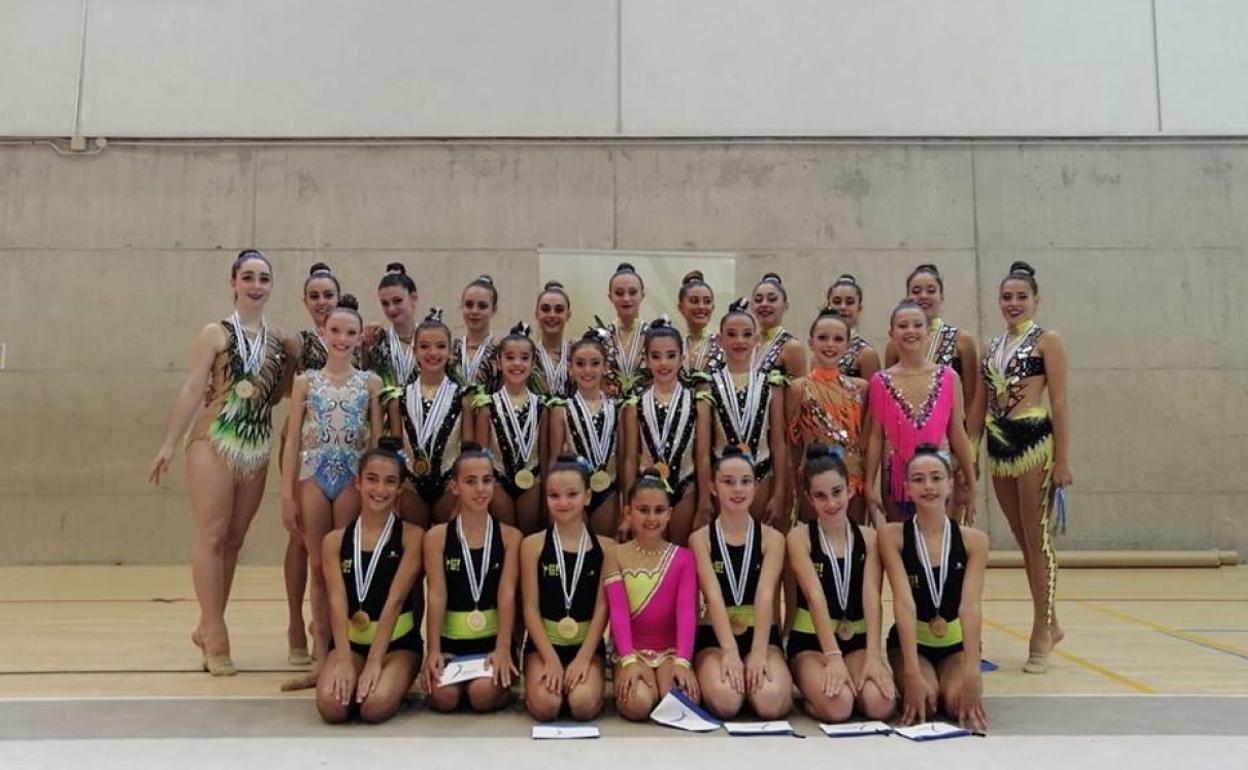 Las integrantes alavesas en el torneo. 