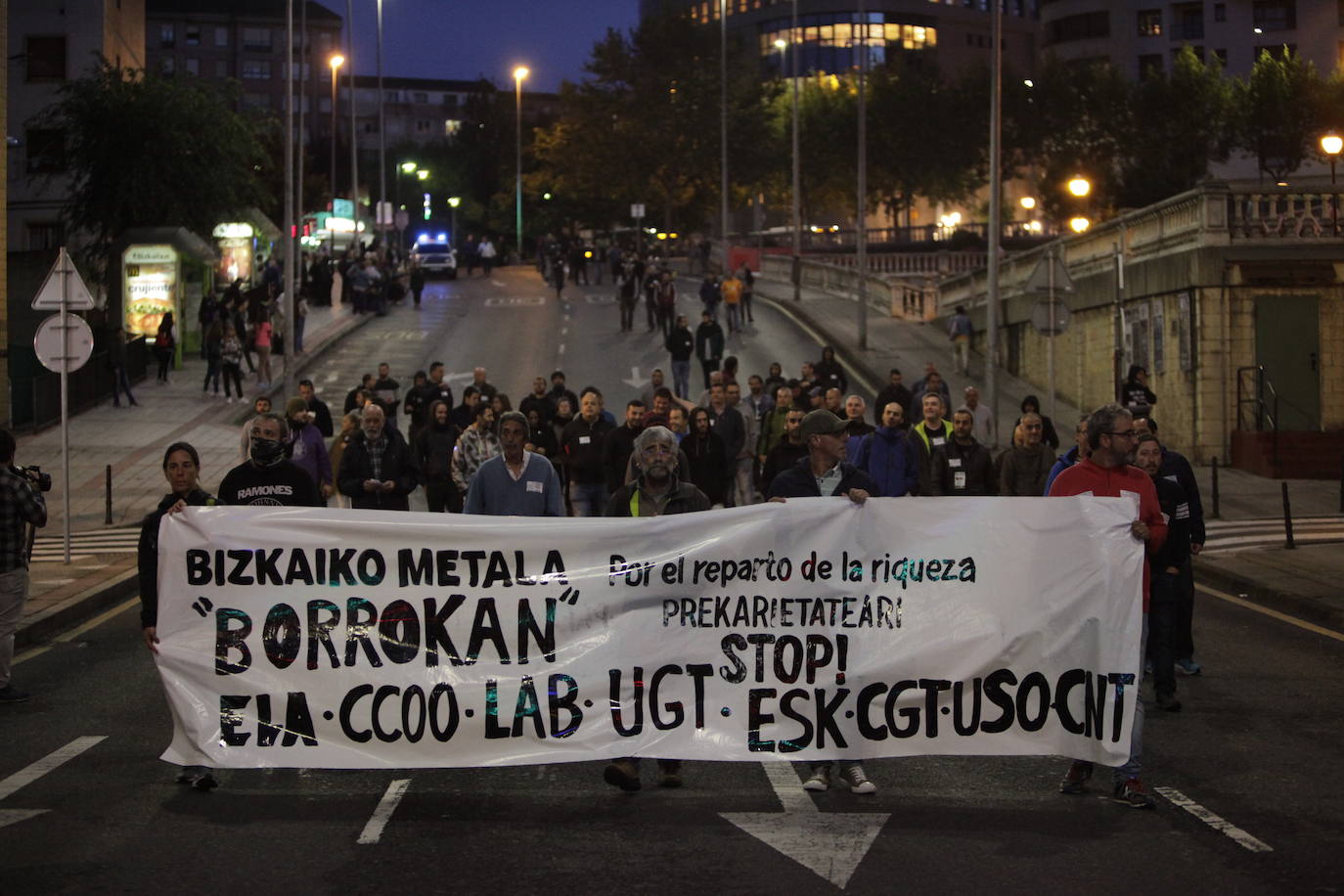 Fotos: Protestas en Barakaldo por la huelga del metal