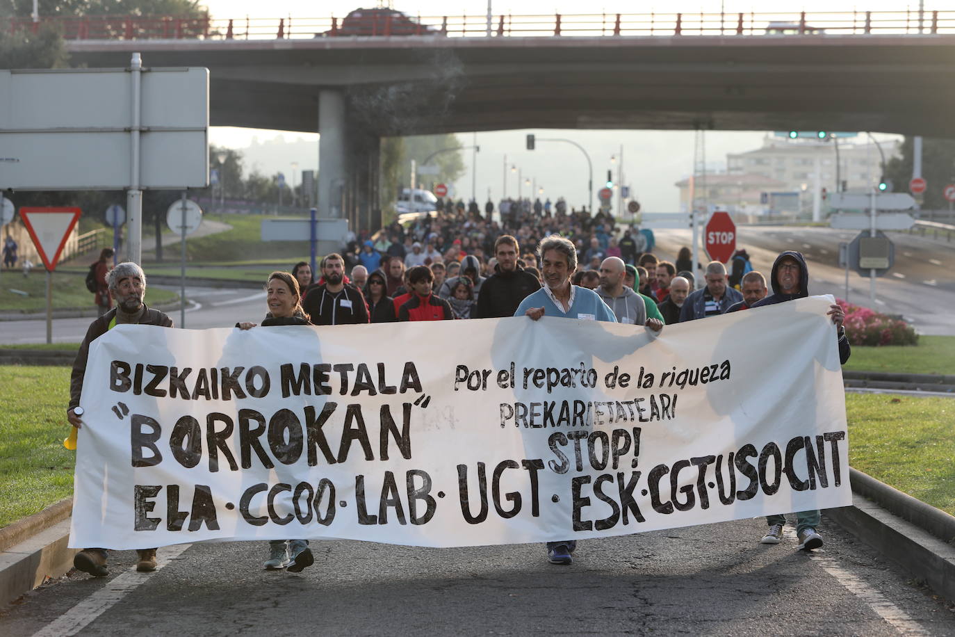Fotos: Protestas en Barakaldo por la huelga del metal