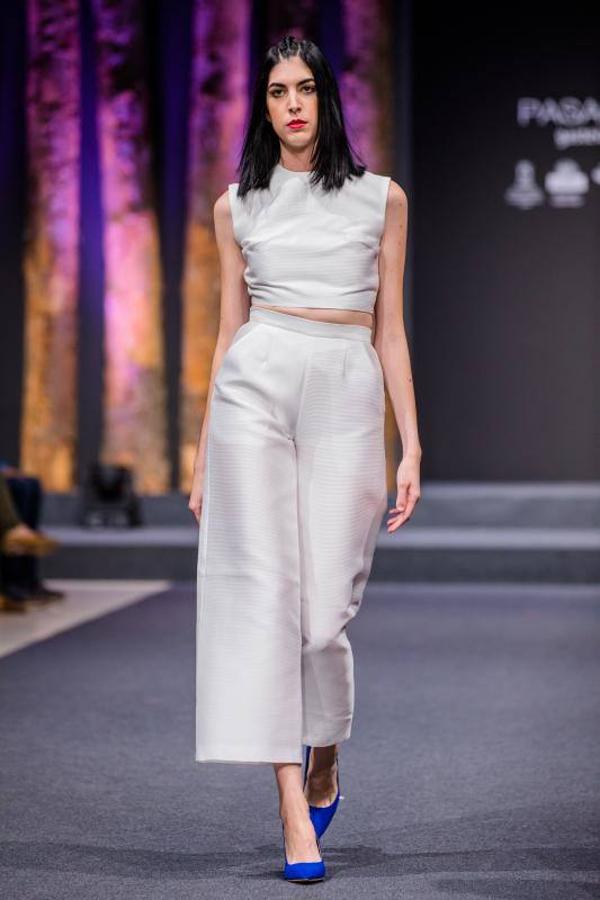 Las colecciones de La nieta de Inés, Rebeca Ruiz, Eder Aurre y la pareja formada por Miguel Gutiérrez y Cristina Lefter cerraron el Encuentro de Nuevos Creadores de Moda de la Pasarela Gasteiz On.