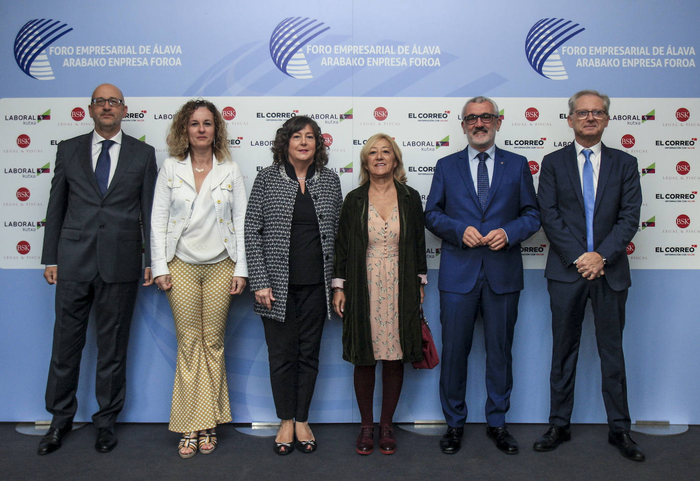 Josean Galera, Cristina González, Itziar Gonzalo, Pilar García de Salazar, Eduardo Aguinaco y Emilio Sola.