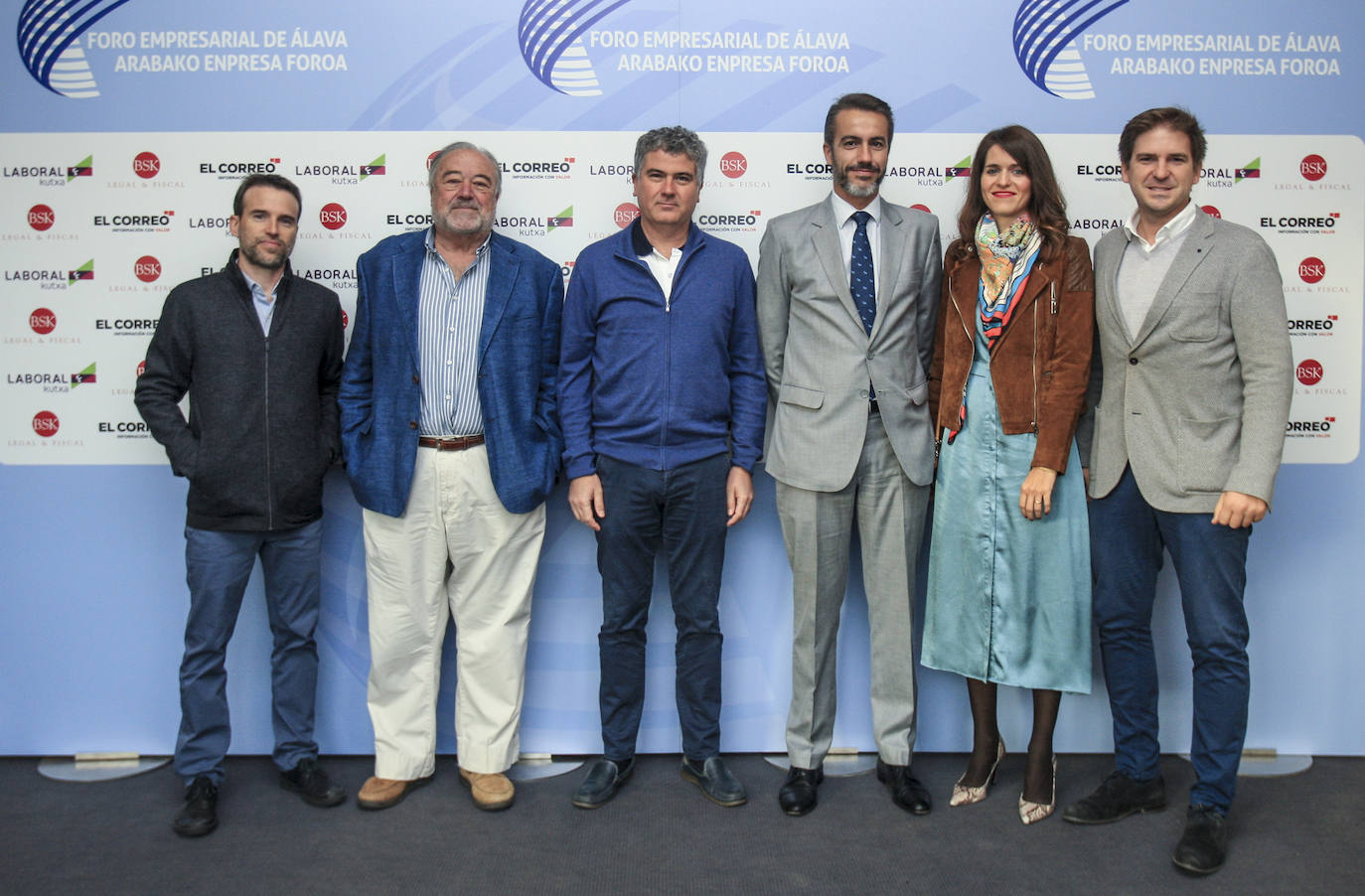 Iosu Etxebarria, Patxi Ormazabal, Ricardo Romo, Iker Barón, Blanca Palacios y Asier Ugaldea. 