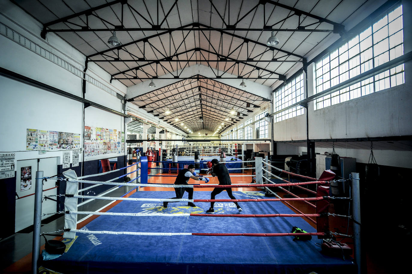 Con puño de hierro y guante de cuero, el gimnasio de Andoni Alonso, que no desentonaría para nada en Brooklyn, es el gran templo de los devotos del boxeo en Vitoria