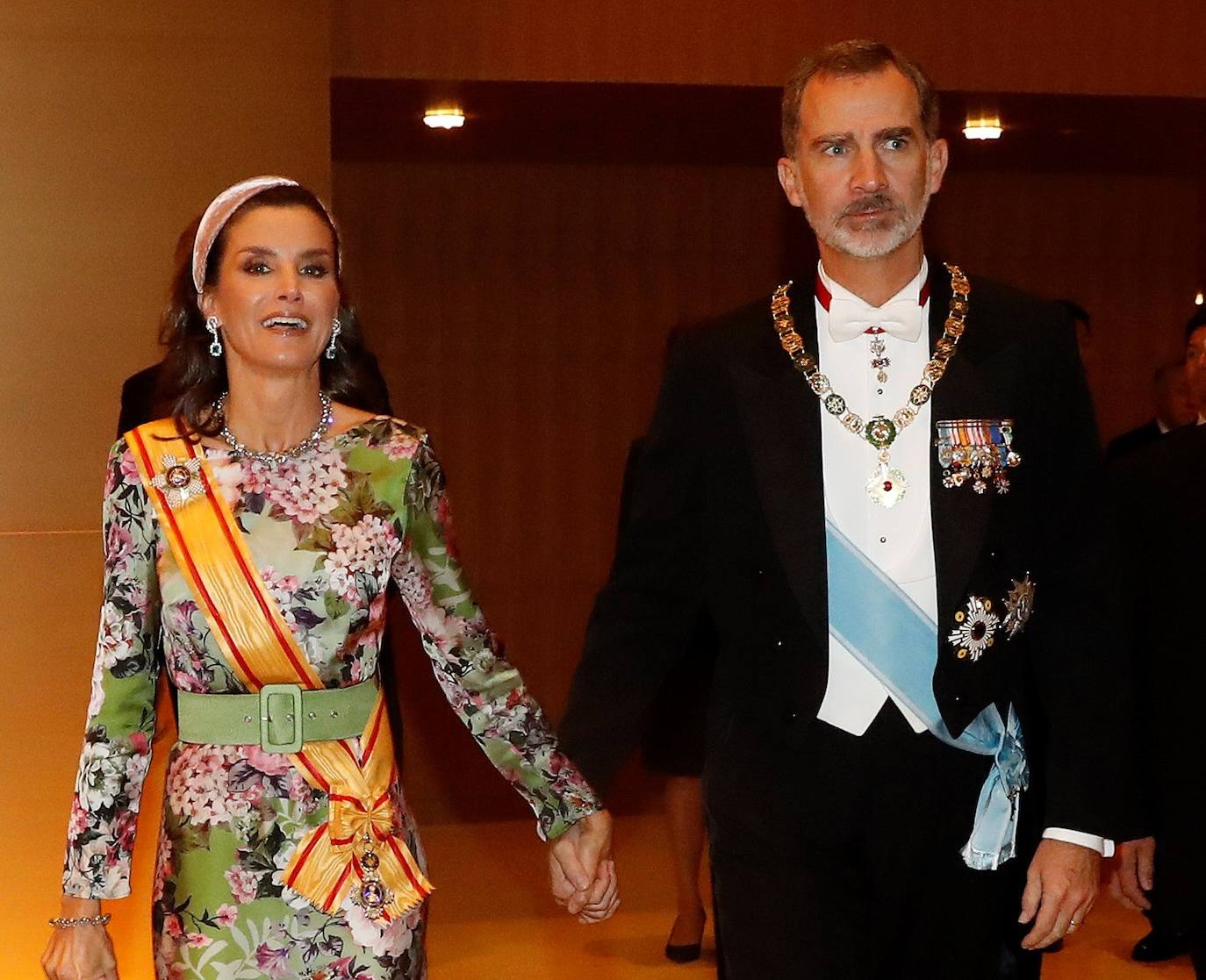 El Rey Felipe VI y la Reina Letizia en el Palacio Imperial