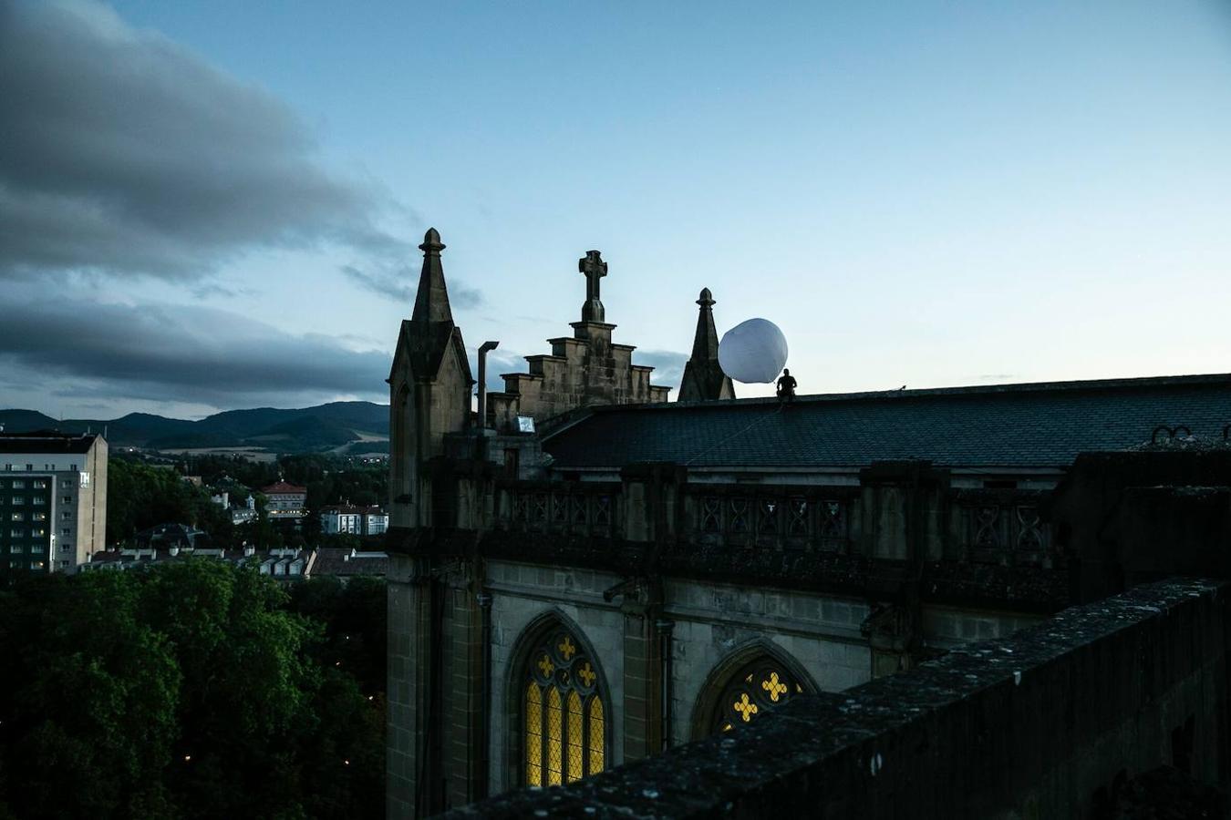 Imágenes del rodaje en Vitoria de 'El silencio de la ciudad blanca', película dirigida por Daniel Calparsoro