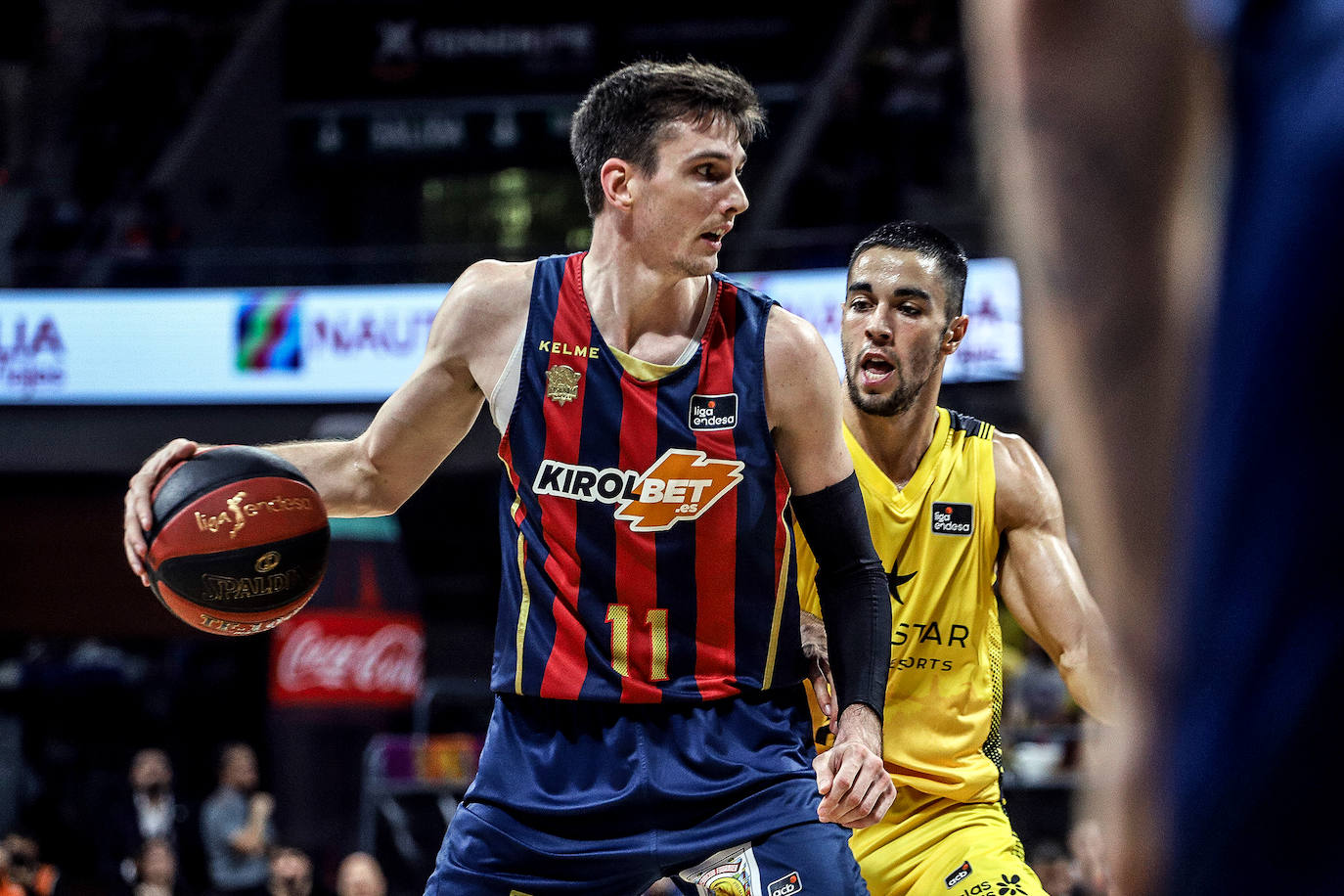 Un lance del partido. 