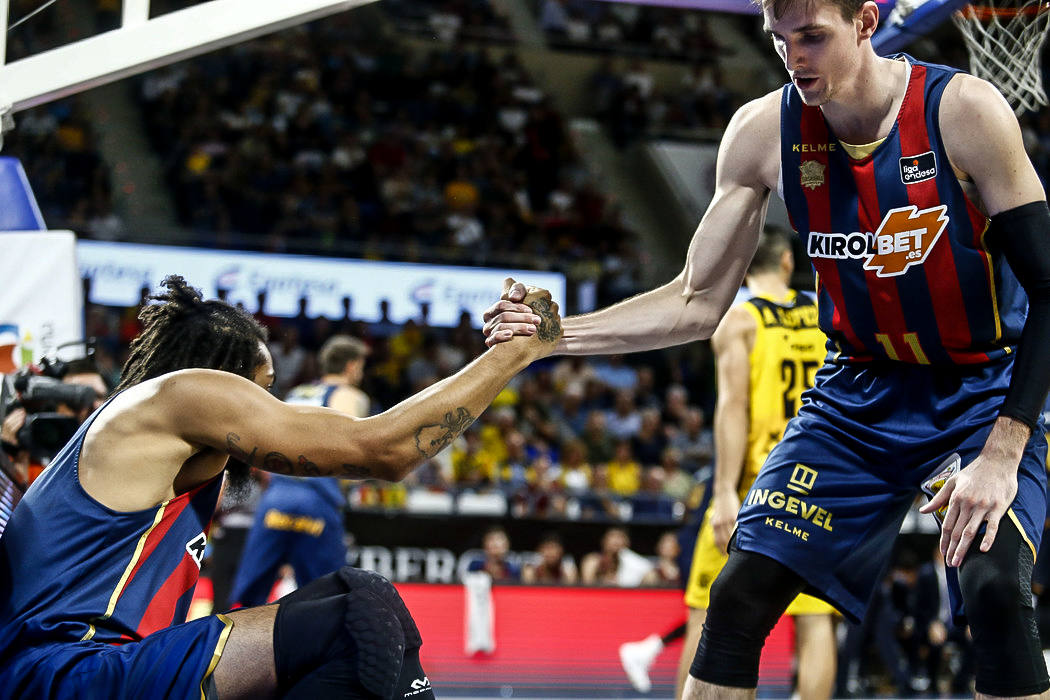 Un lance del partido. 