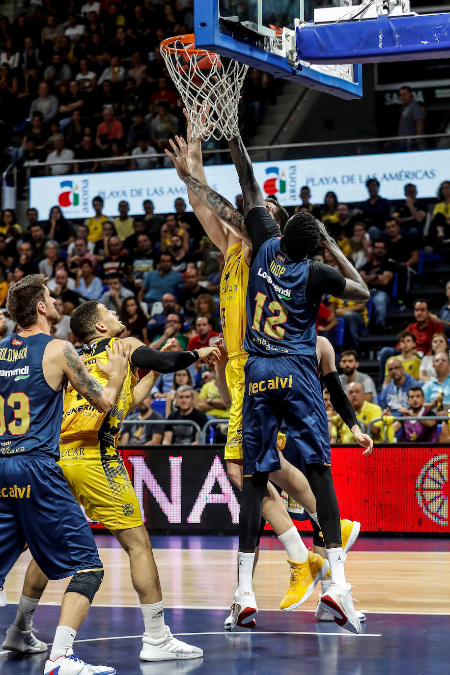 Un lance del partido. 