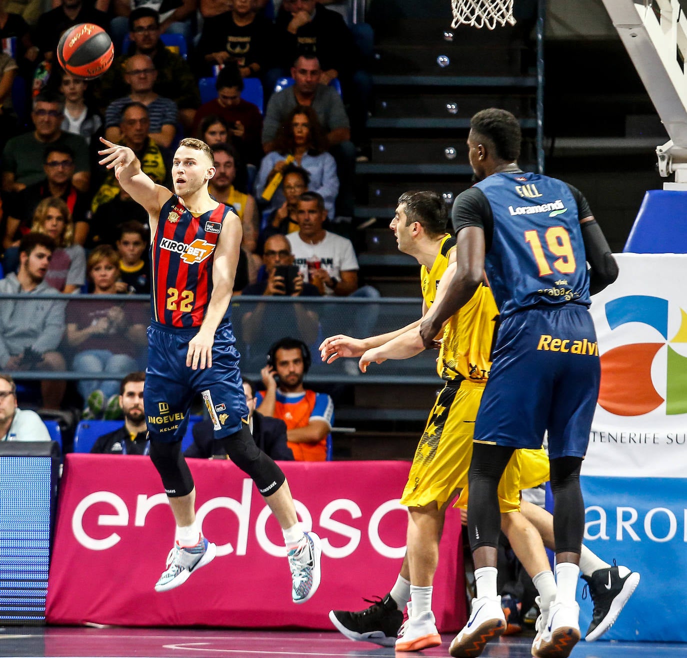 Un lance del partido. 