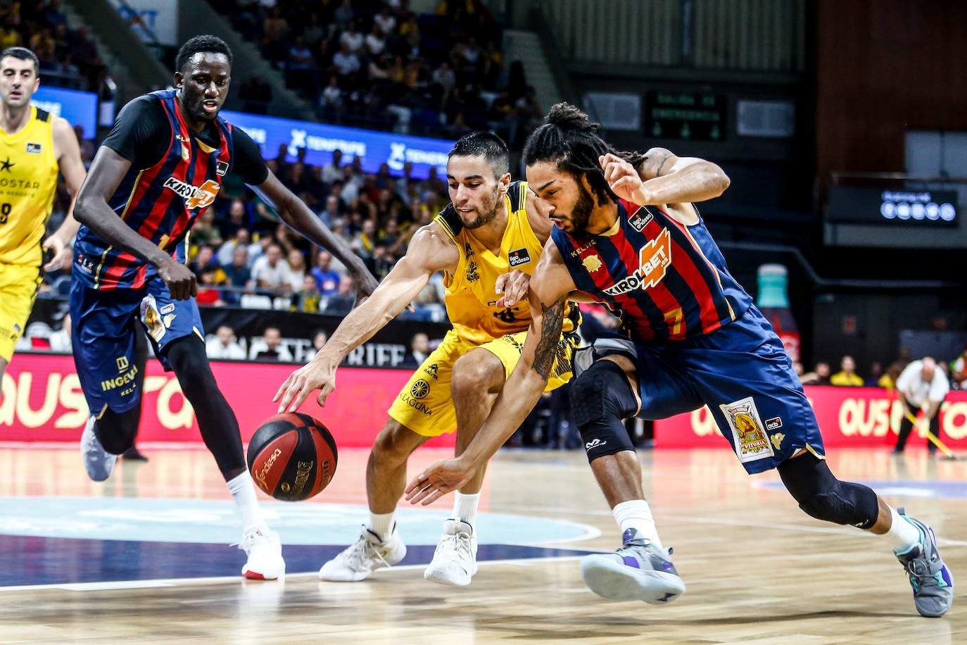 Un lance del partido. 