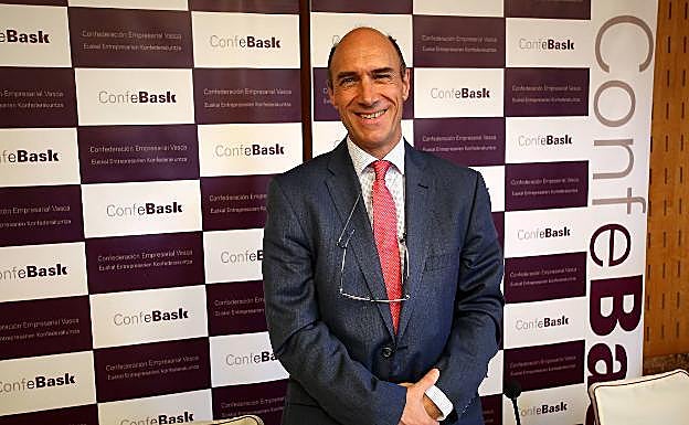 El presidente de Confebask, Eduardo Zubiaurre.