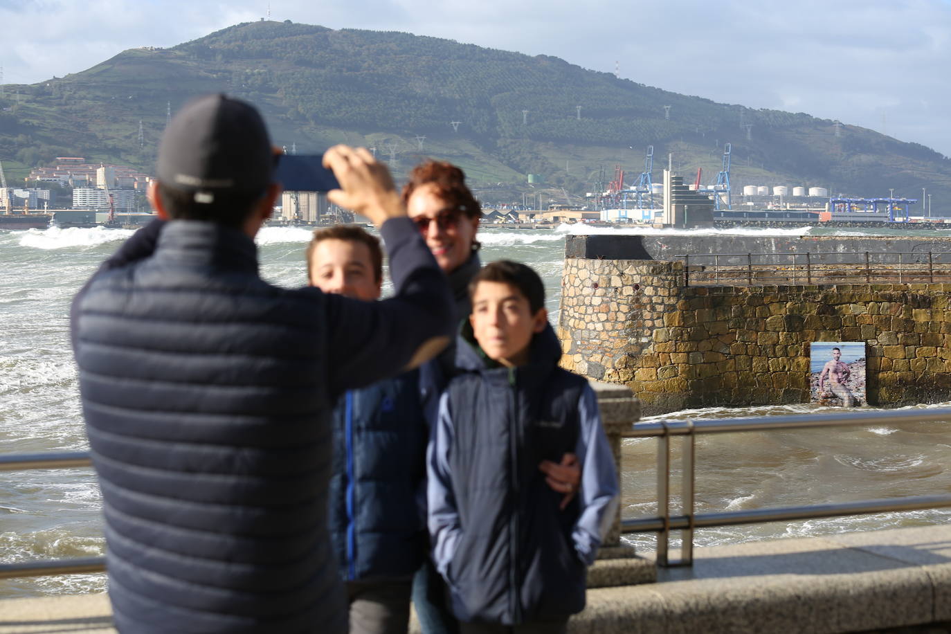 Fotos: Las imágenes del viento en Bizkaia