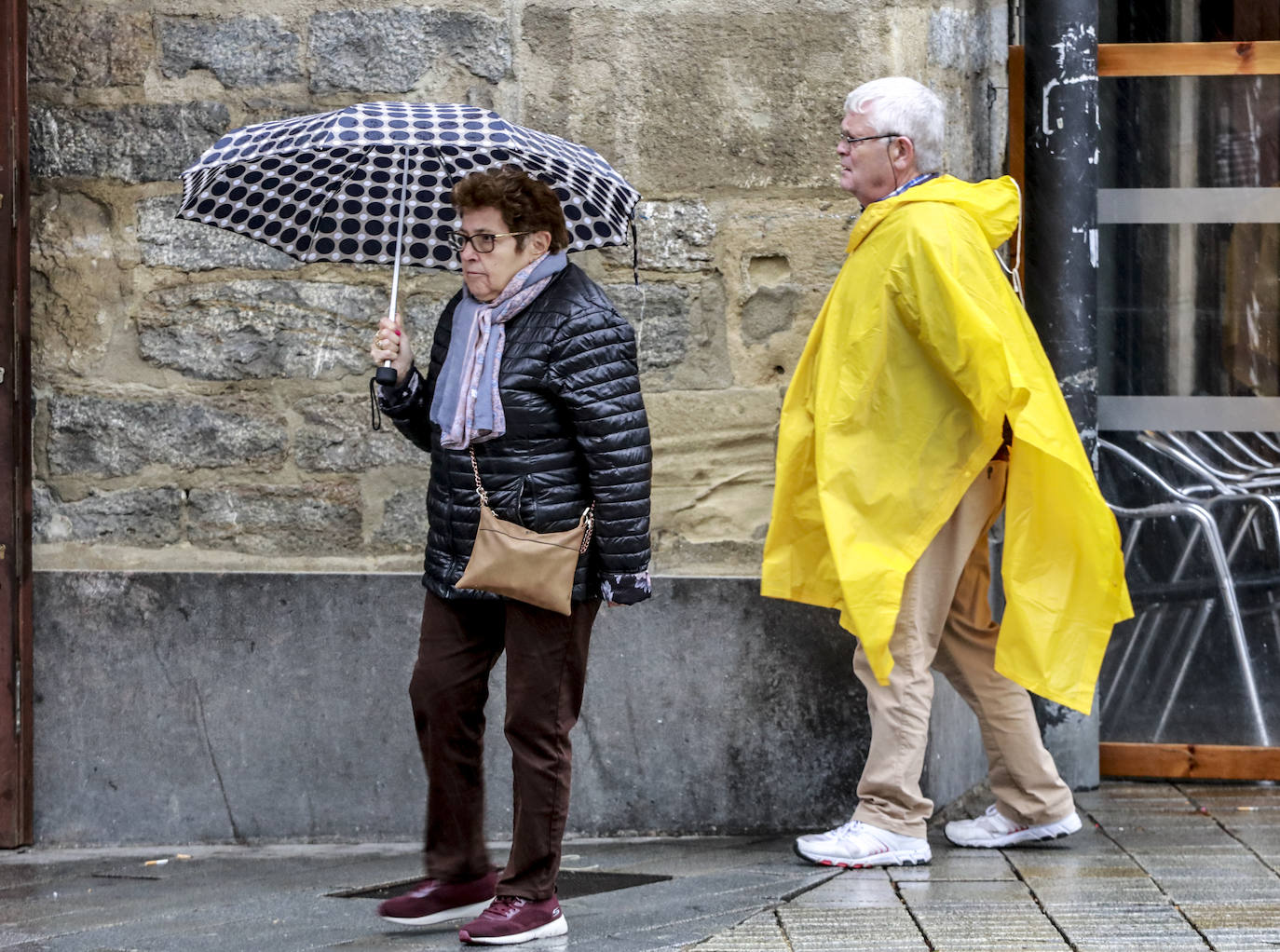 Fotos: Primeras nieves y persistentes lluvias en Álava