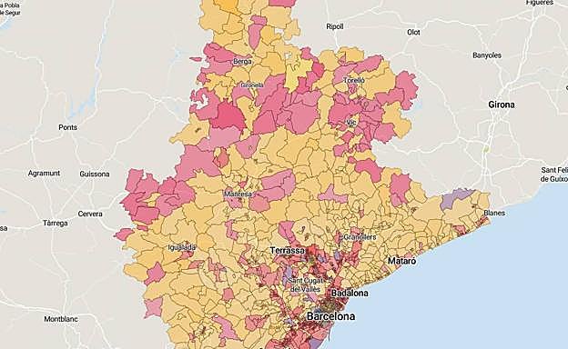 10N: Votos en Barcelona por calles y barrios en las elecciones generales 2019
