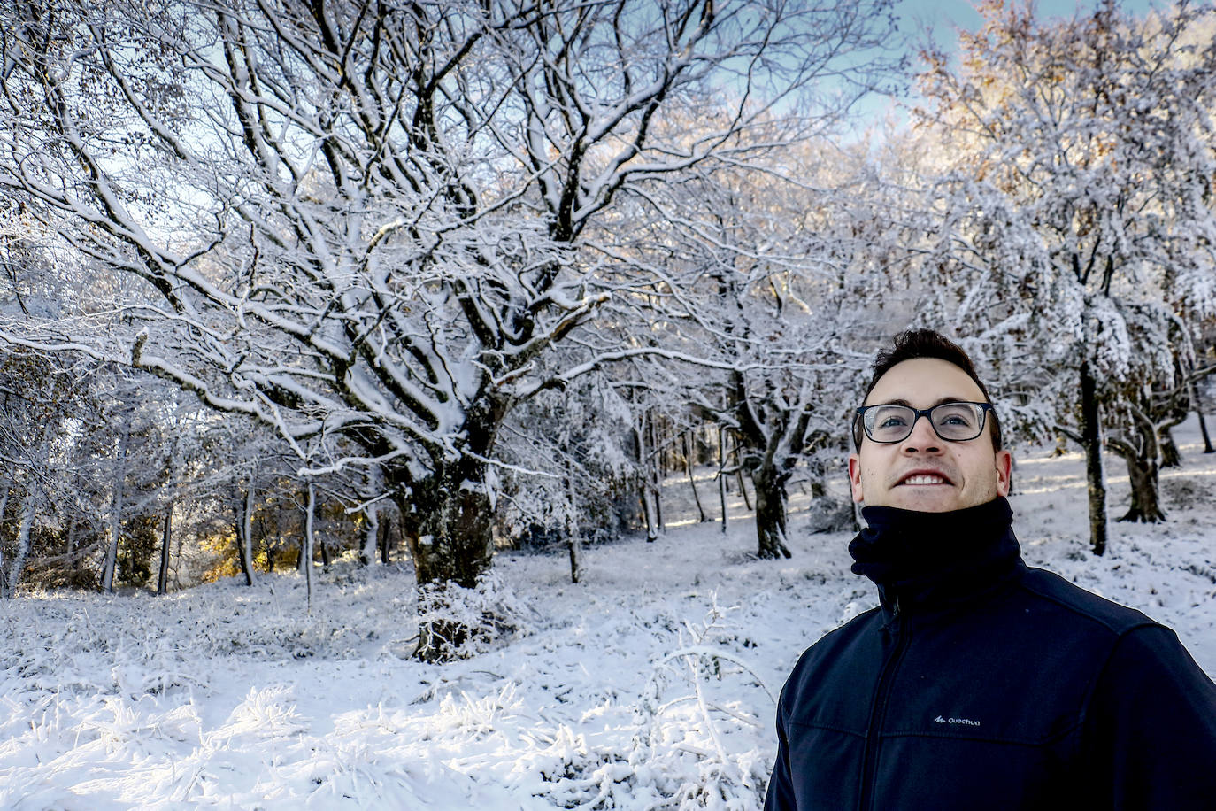 Fotos: Estampas que deja hoy la nieve en Herrera