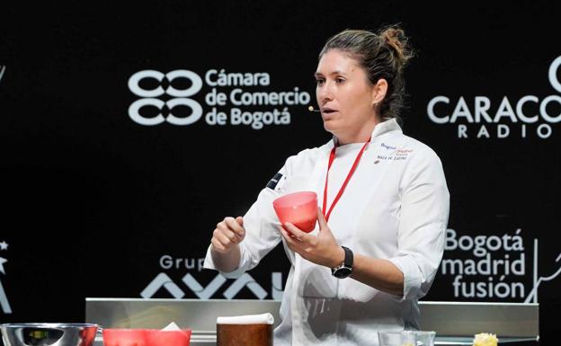 Maca de Castro guisó unos atrevidos labios de pez Sanpedro.