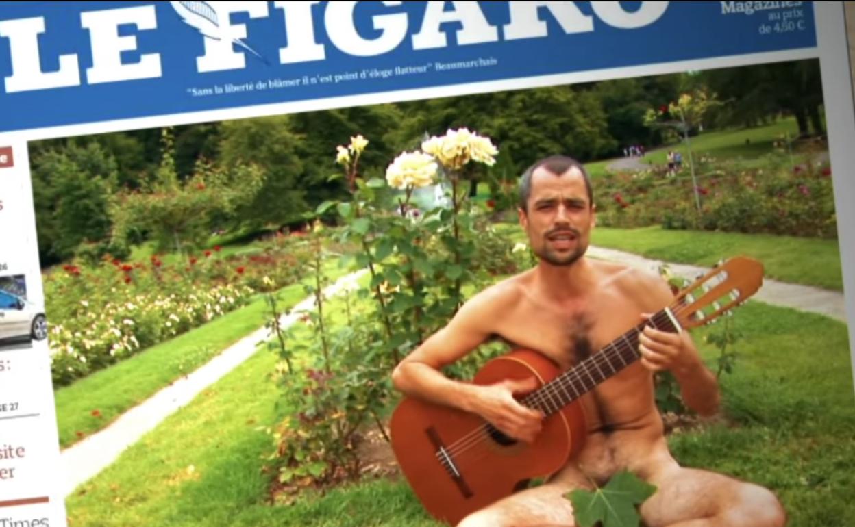 Gorka Cruz, en un fotograma del vídeo de 'Global Economy'.