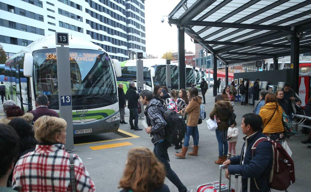 Imagen de la estación provisional. 