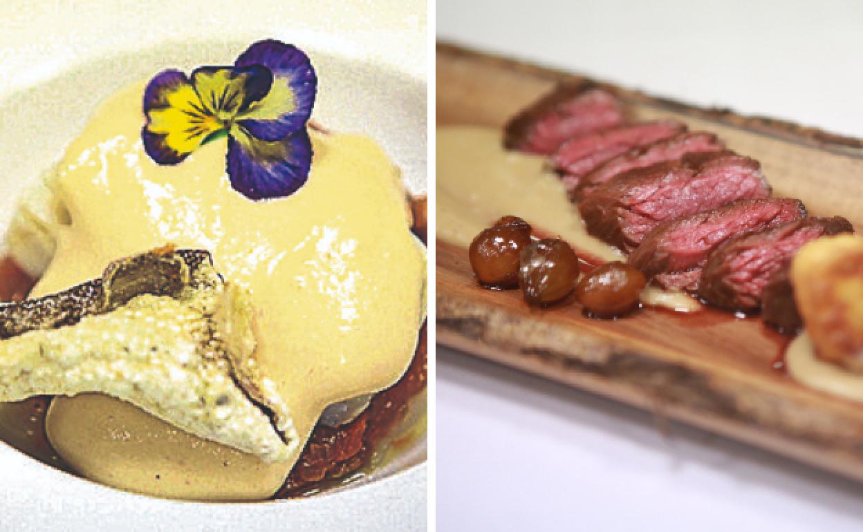 Bacalao club Ranero versión Gaupatxa y Gau-taki de solomillo de pulmón. 