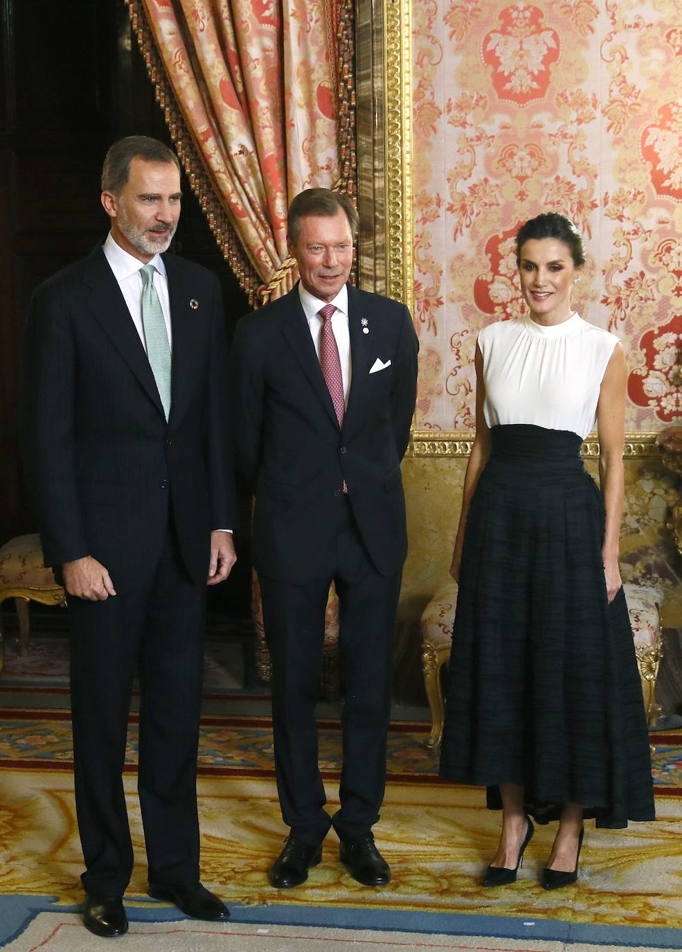 Fotos: La falda eco de H&amp;M de Letizia para la Cumbre del Clima