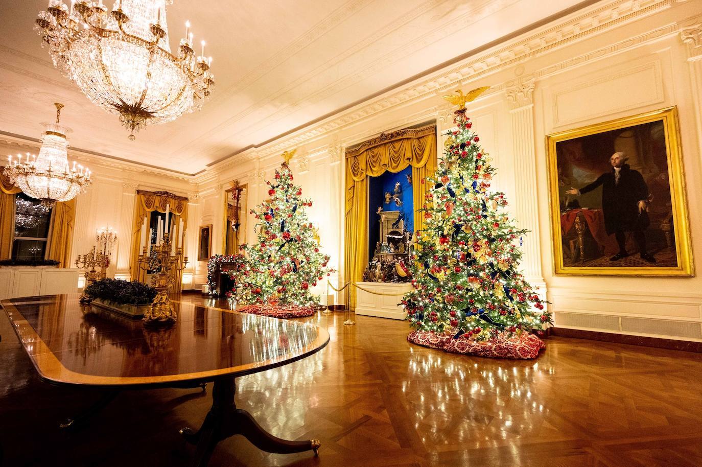 Fotos: Melania redecora la Casa Blanca por Navidad