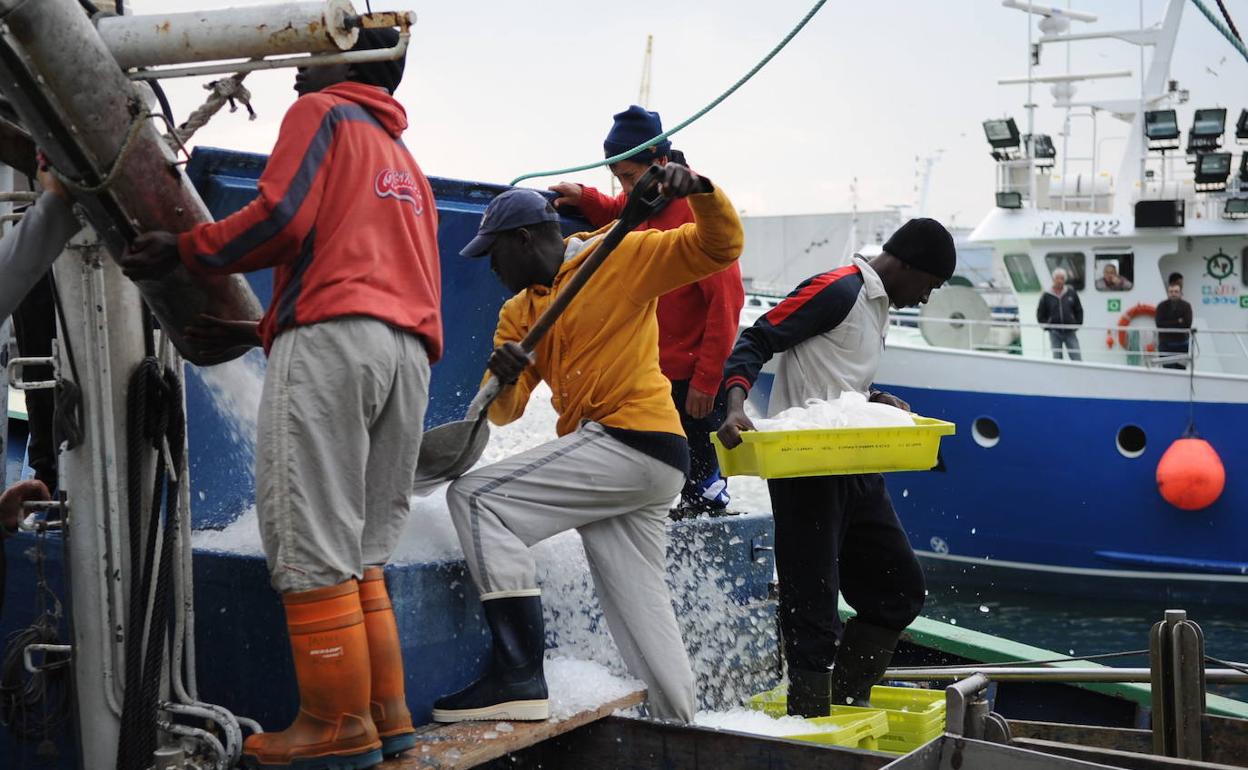 Los pescadores senegales han cubierto en muchos casos la falta de relevo generacional en Ondarroa.