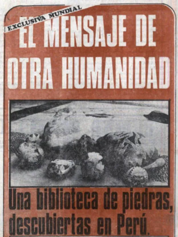 Así anunciaba la ficticia exclusiva mundial 'La Gaceta' en octubre de 1974 . 