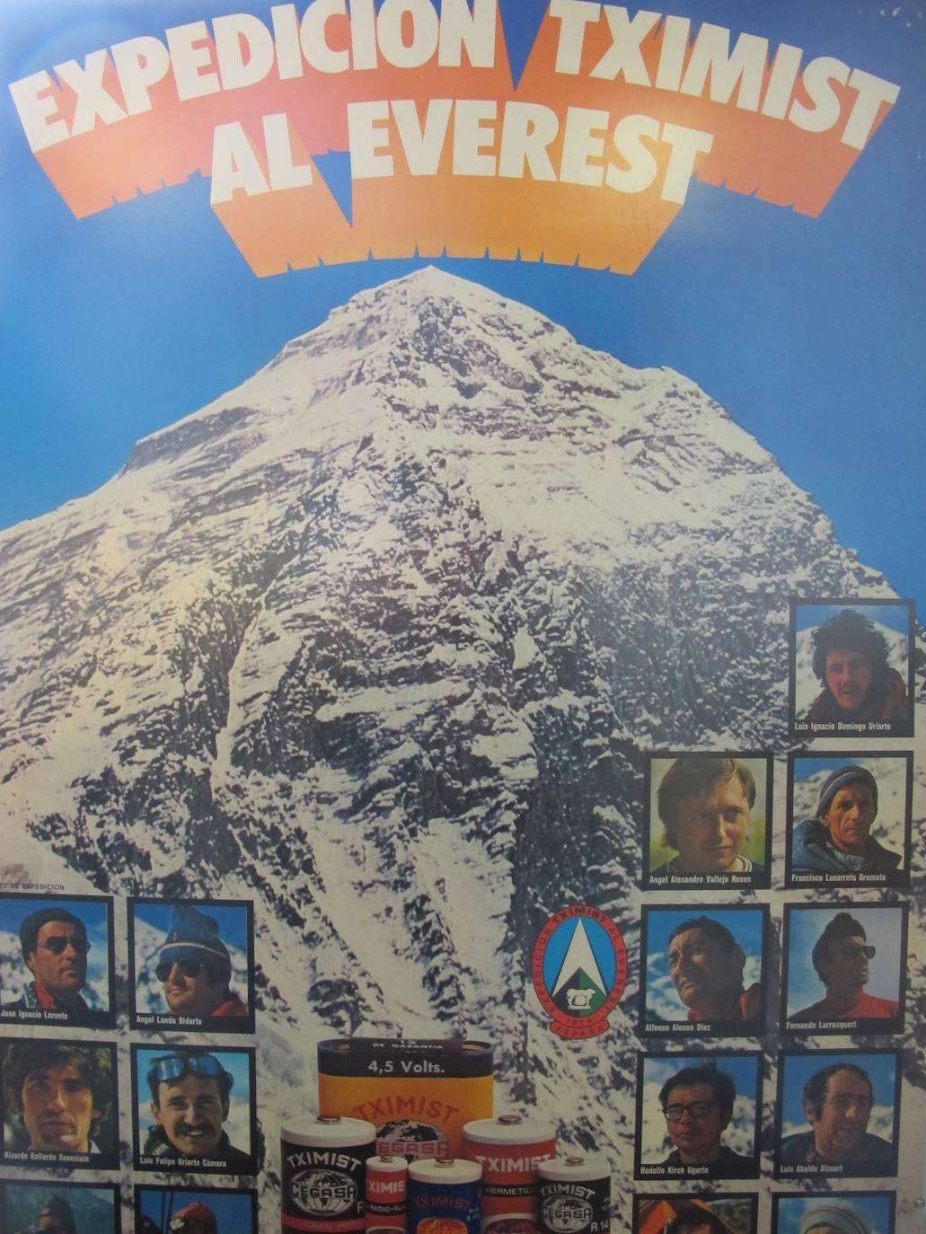 Poster expedición Tximist Everest 1974