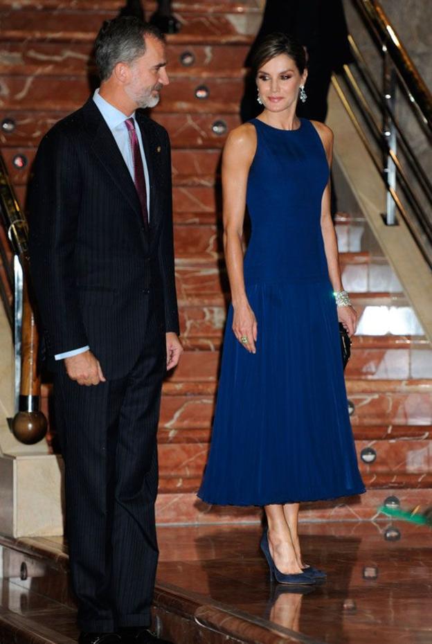 La reina Letizia en el concierto previo a los premios Princesa de Asturias