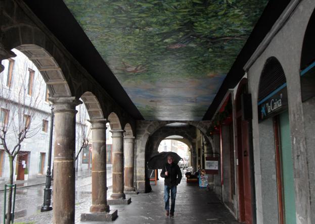 Las arcadas decoradas de Orduña.