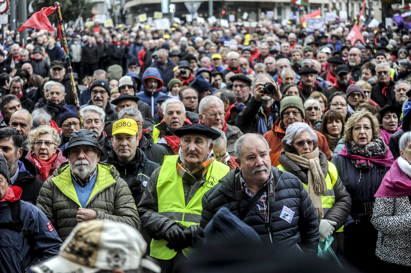 Una de las marchas ha partido desde el Palacio de Congresos Europa de Vitoria.