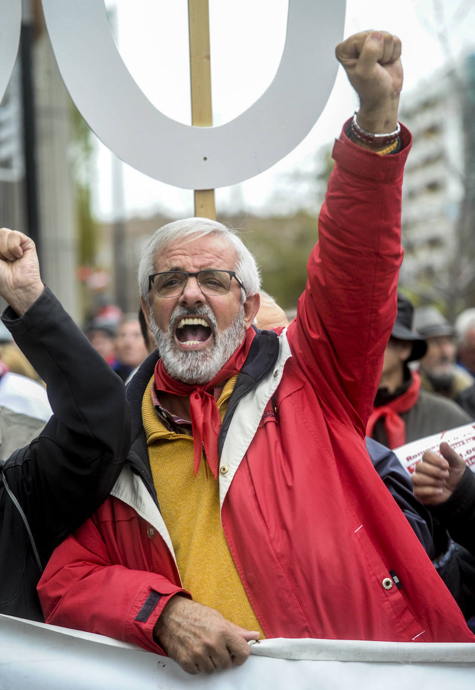 Una de las marchas ha partido desde el Palacio de Congresos Europa de Vitoria.